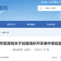 海砂采礦權人需注意!廣東湛江加強海砂開采事中事后監管